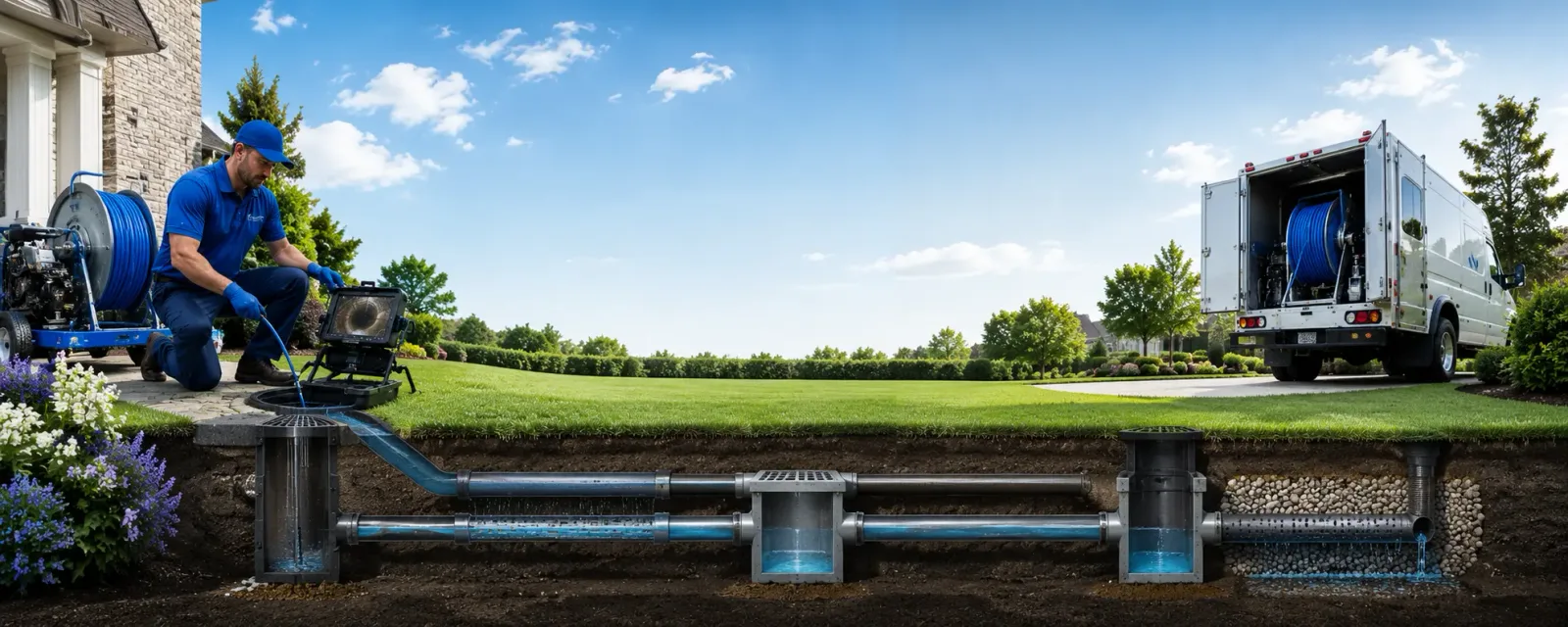 Outdoor drain cleaning information for Carolina, RI